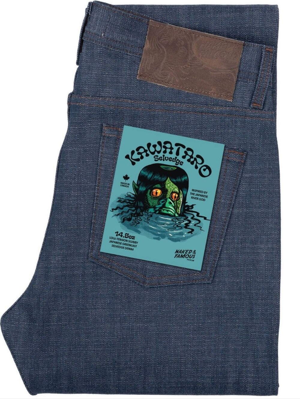 Naked & Famous Kawataro Selvedge Weird Guy Size 33 14oz Japanese Denim Jeans